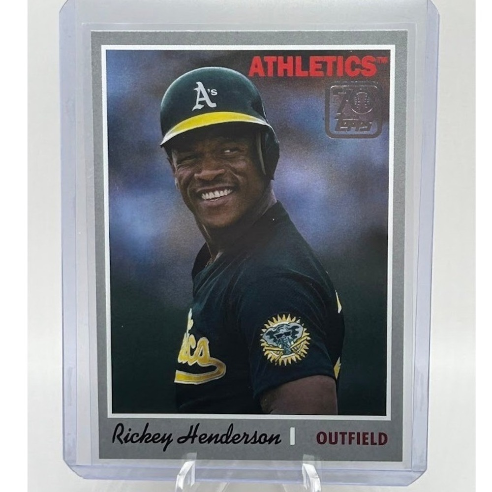 Rickey Henderson 70 Years of‎ Topps 2021 Topps 70YT-20 MLB Oakland Athletics